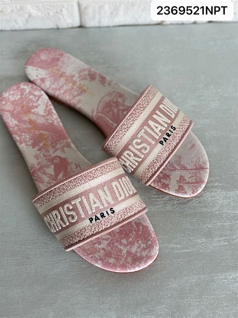 christian dior slippers pink|genuine christian dior sandals.